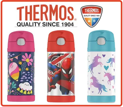 ❤ THERMOS 355ml Funtainer Kid Stainless Vacuum Flask Insulated Hydration Bottle • $26.90