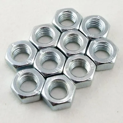 Pack Of 5 Steel Metric M10x1.5mm Pitch Left Hand Thread Hex Nut Freeship • £3.17