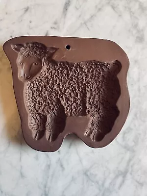 Heartstone Cookie Art Mold Lamb Sheep Easter Stoneware USA Vintage • $14