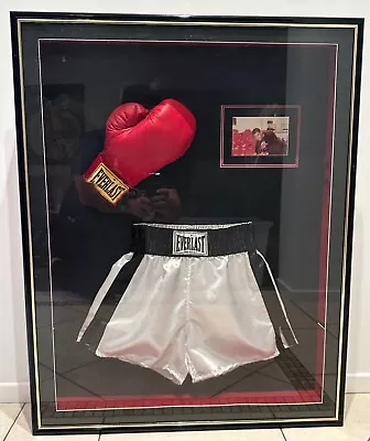 Muhammad Ali Signed Glove And Shorts Framed - Rare Collectable Memorabilia • $1600