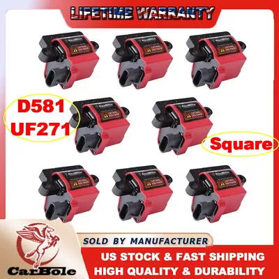 D581 8 Pack Square Ignition Coils For Chevy GMC Cadillac 5.3L 6.0L 8.1L 4.8L V8 • $115.95