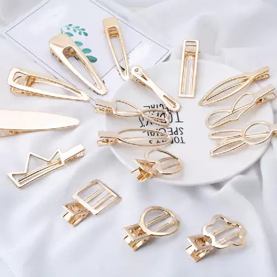 £1.19 • Buy Gold Duckbill Hair Clips For Making Acrylic Resin Hair Clips And DIY Hair Pin