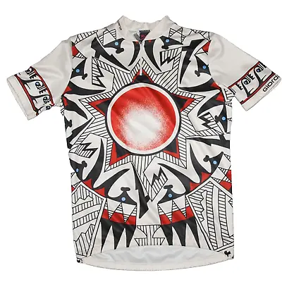 Vtg GIORDANA Cycling Jersey Medium / 3 / 40 Native Arizona Pottery Pattern Aztec • $29.95