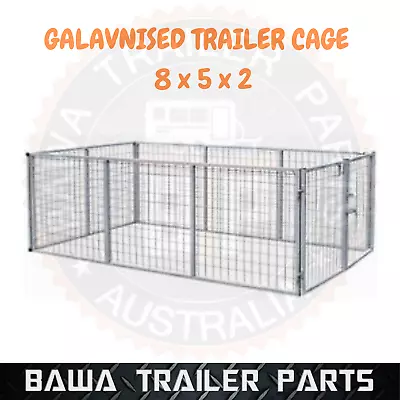 Galvanised Trailer Cage 8x5x2 Feet With Fittings! BOX TUBING ! TRAILER PARTS! • $455