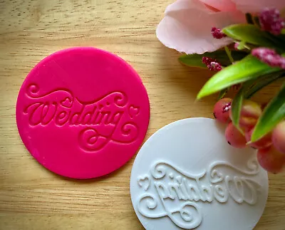 $9.95 • Buy Wedding Cookie Stamp Fondant Cake Letter Biscuit Embosser Mold Cutter Sugar