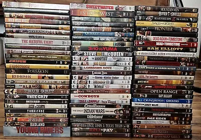 Large Collection Of Pre-owned Western/Spaghetti Western Movies-Choose Your Favs! • $3.99