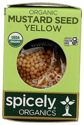 Spicely Organics  Organic Mustard Seed Yellow  .45 Oz • $2.90