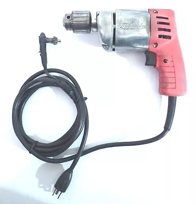 Milwaukee 3/8  Drill Hole Shooter Corded Drill 0221 With Chuck Key • $49.99