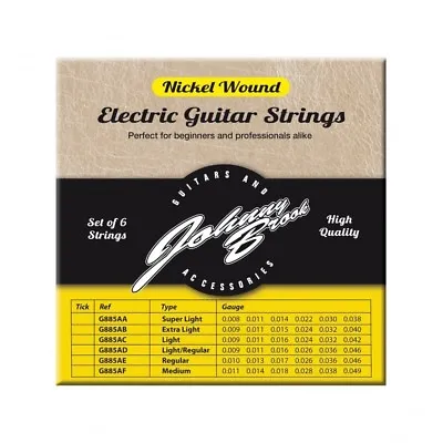 £3.99 • Buy Johnny Brook Electric Guitar Strings 9 - 42 Extra Light
