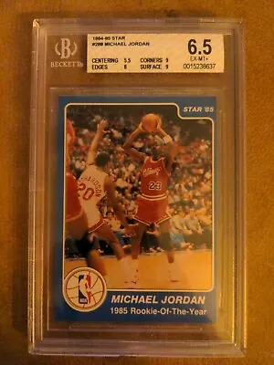 1984-85 Star #288 Michael Jordan BGS 6.5 HOF Great Subs Mint 9 Corners  • $3999