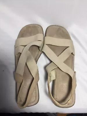 Womens Tan Mootsie Tootsies Size 6 1/2 M Sandals MQIDARE • $20.99