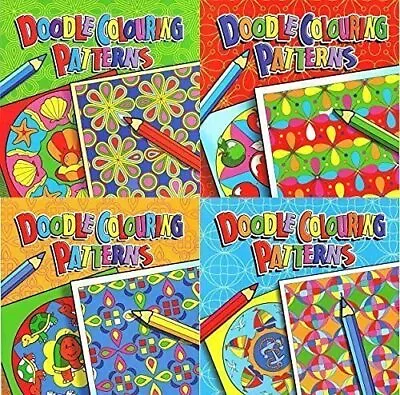 WF Graham Set Of 4 Childrens Doodle Colouring Pattern Books 4040 Book The Cheap • £99.99