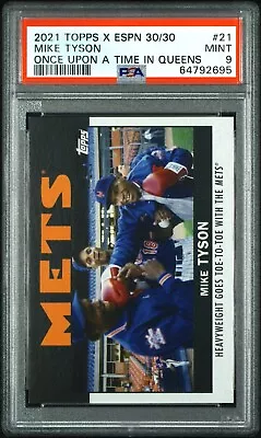 Mike Tyson PSA 9 Once Upon A Time In Queens #21 ESPN 30 For 30 Gooden Strawberry • $99