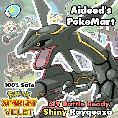 Shiny Rayquaza 6IV ✨ Battle Ready ✨Pokemon Scarlet & Violet 🚀Fast Trade🚀 • $1.87