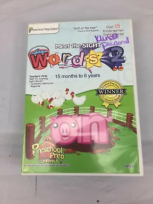 Meet The Sight Words 2 DVD Preschool Kindergarten Educational • $15