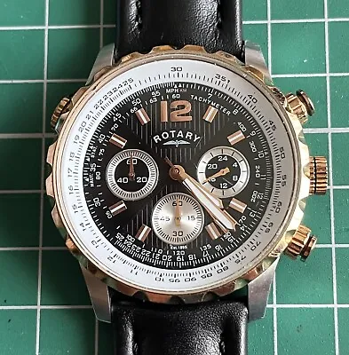 Gents Rotary Quartz Chronograph GS00200/04 • £50