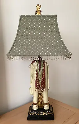 Vintage Royal Elephant Table Lamp With Shade • $150