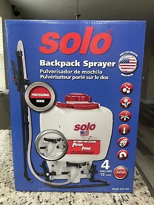 SOLO 4 Gal Backpack Sprayer - White • $60