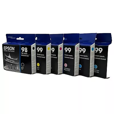 6 Pack Genuine Epson 98 &99 Ink For Artisan 700 710 725 730 800 810 835 387. *I* • $62.99