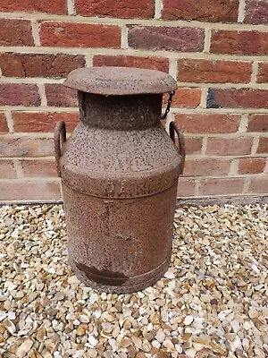 Vintage Antique English 5 Gallon Milk Churn With Lid Chain Horlicks Dairies  • $233.63