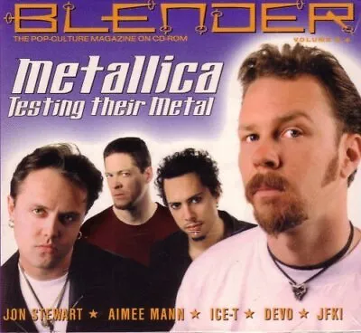 Metallica: Testing Their Metal (Blender Vol 4 Pop-Culture Magazine On CD-Rom) B • $80