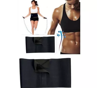 Slimming Waist Belt Men Women Sauna Sweat Wrap Tummy Fat Belly Burner Shaper UK • £4.99