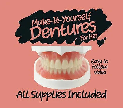 $98 • Buy DIY Denture Kit - Homemade Dentures, Custom Full Or Partials