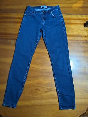 Cabi Curvy Skinny Jeans Women Size 6 28x30 Blue Denim Mid Rise Dark Wash Stretch • $16.15