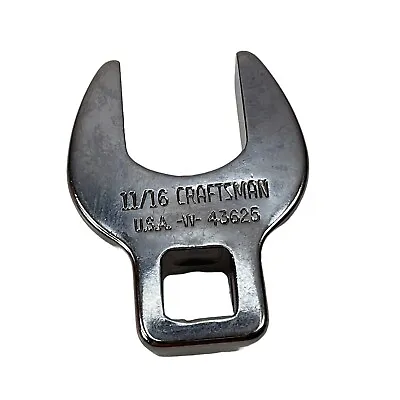 Craftsman Tools Chrome Crowfoot Wrench 3/8  Drive 43625 11/16” VV SAE USA • $16.19