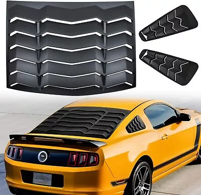 Rear And Side Window Louvers Sun Shade Scoop Cover For Ford Mustang 2005-2014 • $138.99