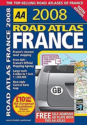 Road Atlas France (AA Atlases)  Used; Good Book • £3.47