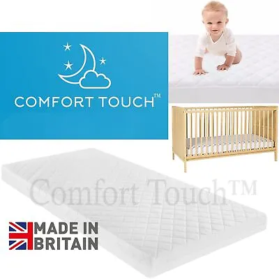 COMFORT TOUCH Baby Crib Toddler Mattress - UK SIZES - Safe For Newborn UK BABIES • £39.99