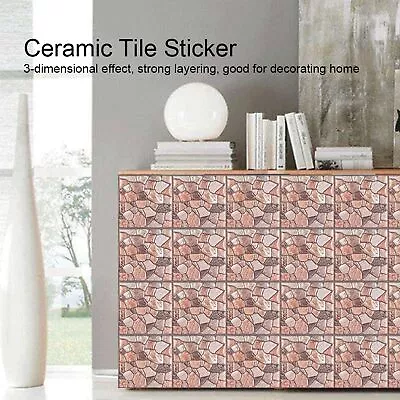 10Pcs Ceramic Tile Sticker Self-Adhesive Wall Stickers Decals For Kitchen AU SL • $23.56