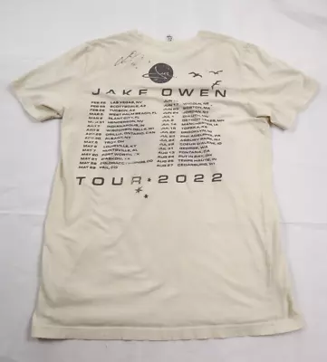 Men’s Unisex Medium (M) Jake Owen 2022 Tour UNKNOWN SIGNATURE Concert T-Shirt • $30