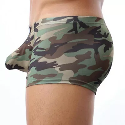 Men's Briefs Trunks Underwear Camouflage Military Underpant Boxer Fashion • $11.37