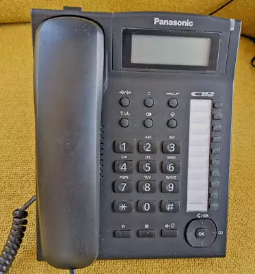 Panasonic KX-TS880EX Corded Phone Handsfree Caller ID Headset Jack Wall Desk • £4.99
