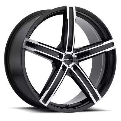 15X6.5 Vision Street 469 Boost 4x100 Gloss Black Machined Wheel Rim (QTY 4) • $478