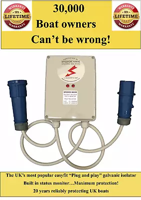 Plug In Galvanic Isolator. 100amp/500amp Surge Max. Protection Over 30000 Sold. • £104.95