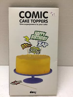 Doiy Birthday Cake Topper Cupcake Toppers Picks Batman Comics Super Heros Set/6 • $9.99