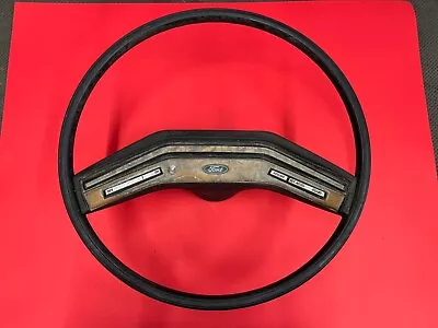 1980-1987 Ford F-150 F-250 F-350 Bronco Rubber Steering Wheel W/ Cruise Used Oem • $178.99