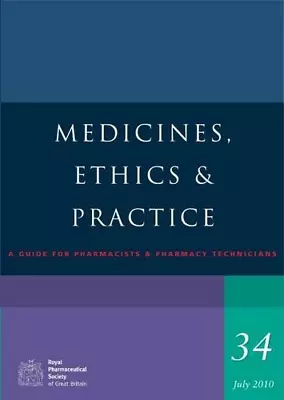 £2.72 • Buy Medicines, Ethics And Practice 34, , Good Condition, ISBN 0853699577