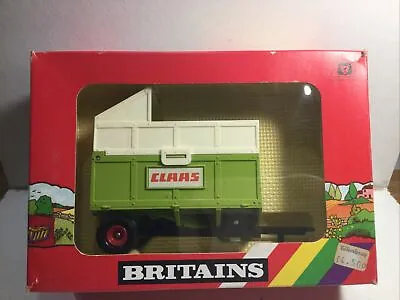 £45 • Buy Britains 9566 Claas Tipping Silage Trailer Near Mint Within Its Original Box