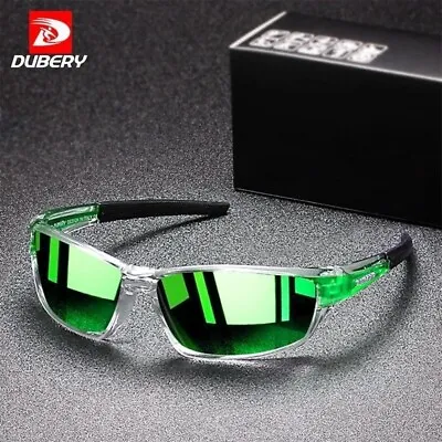 DUBERY Polarized Night Vision Sunglasses Men Wome Sports Driving Glasses Outdoor • $11.93