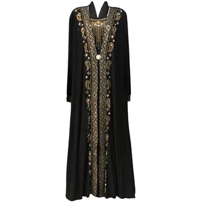 Muslim Women Ramadan Dress Islam Dubai Abaya Maxi Kaftan Gown Jilbab Robe Party • £16.91