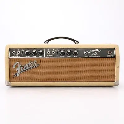 1965 Fender Bassman-Amp Tube Amplifier Head In '63 Blonde Cabinet #50272 • $2995