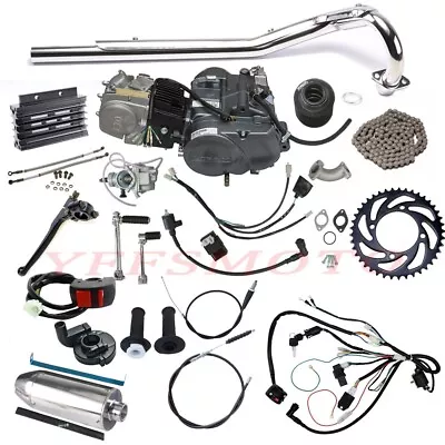 Lifan 140cc 4-stroke Engine Motor Kits Kick Start For Pit Pro Bike SSR CT70 Z50R • $659.21