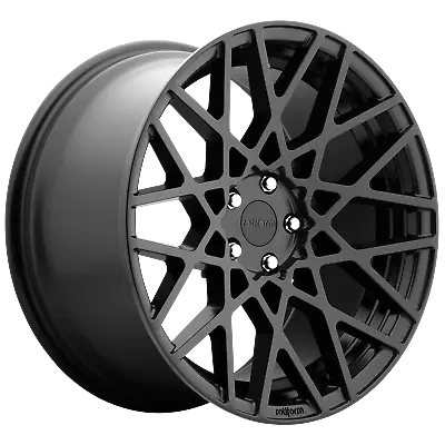 18x8.5 Rotiform R112 BLQ MATTE BLACK Wheel 5x100 (35mm) • $340