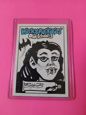 Wacky Packages Old School OS3 Bhob Stewart  Sketch Card 1/1 Topps • $37.95