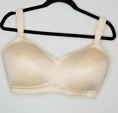 La Leche League Ivory Freedom Full Figure Nursing  Maternity Bra 44D 0552 • $19.99