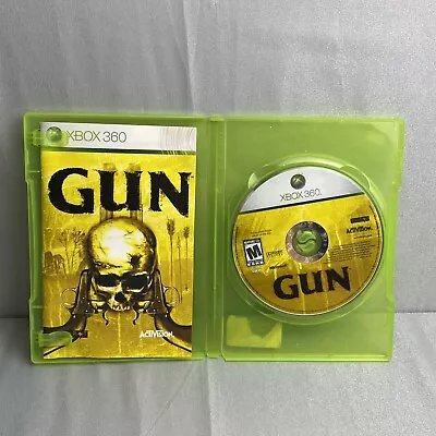 Gun Microsoft Xbox 360 Disc & Manual Game NTSC 2005 • $14.53